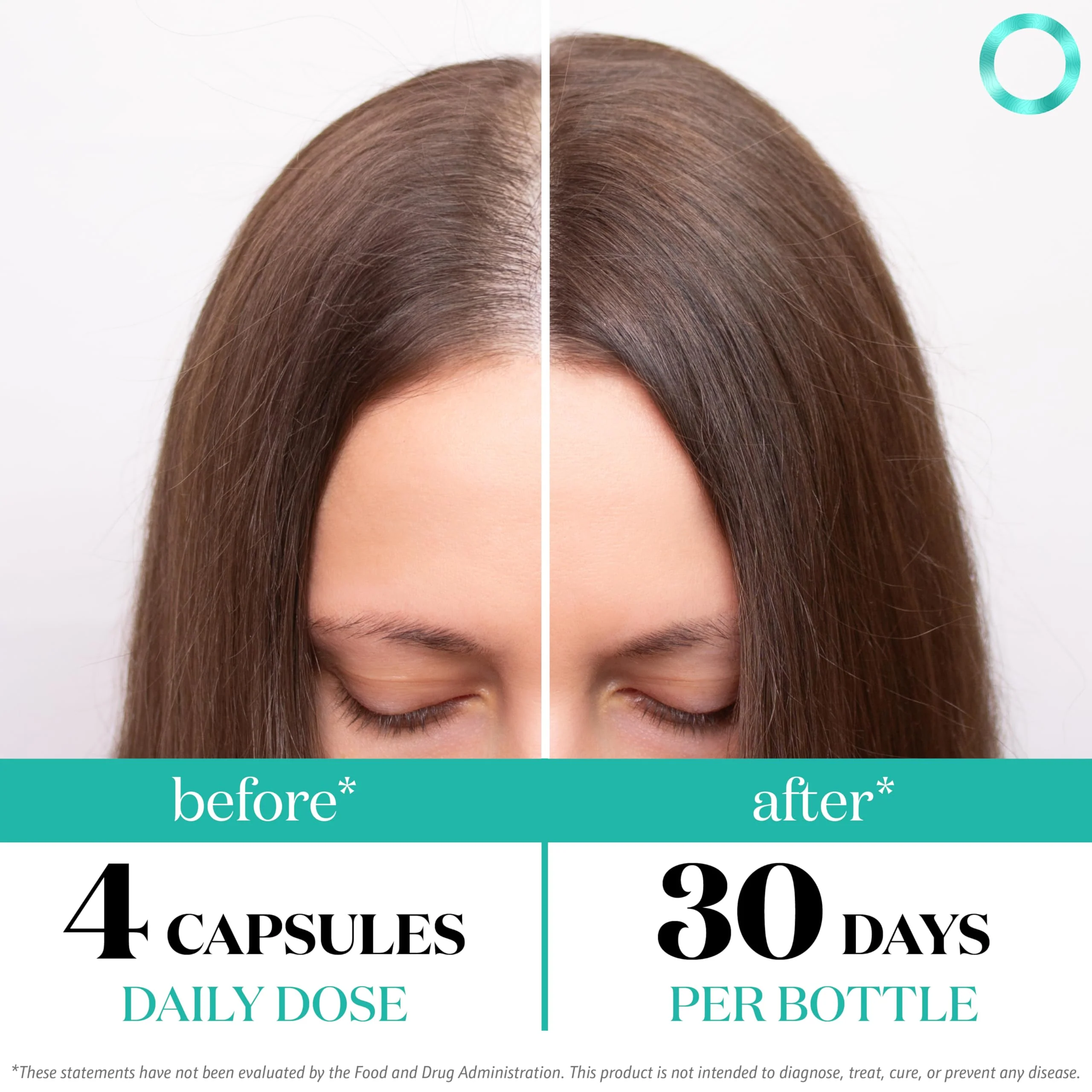 Women's Balance Hair Growth Supplements, Ages 45 and Up, Customer Proven for Visibly Thicker Hair and Scalp Coverage, Soy-Free, Made with 26 Ingredients including Beta Carotenes - 2 Month Supply - Image 6