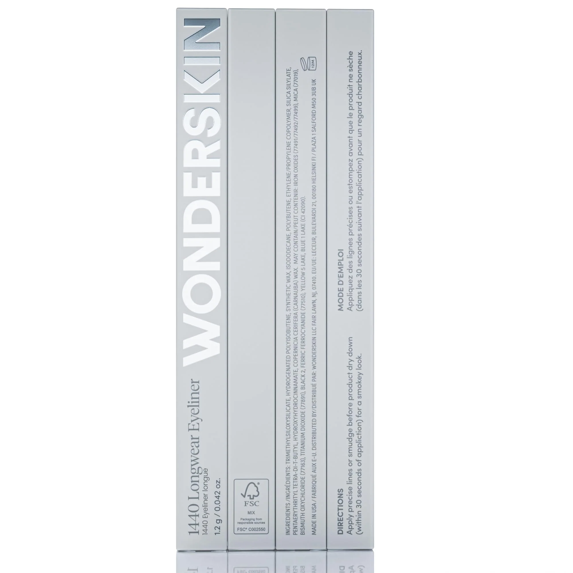 Wonderskin Eyeliner Pencil, 1440 Longwear Blue Eyeliner Pencil - Waterproof, Sharpenable & Smudge Proof (Aqua) - Image 2