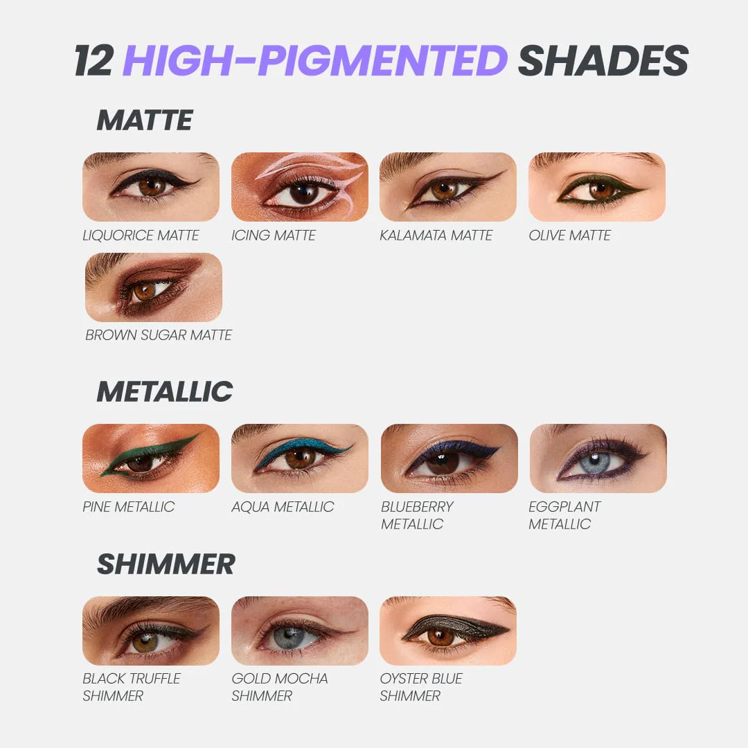 Wonderskin Eyeliner Pencil, 1440 Longwear Brown Eyeliner Pencil - Waterproof, Sharpenable & Smudge Proof (Brown Sugar) - Image 4
