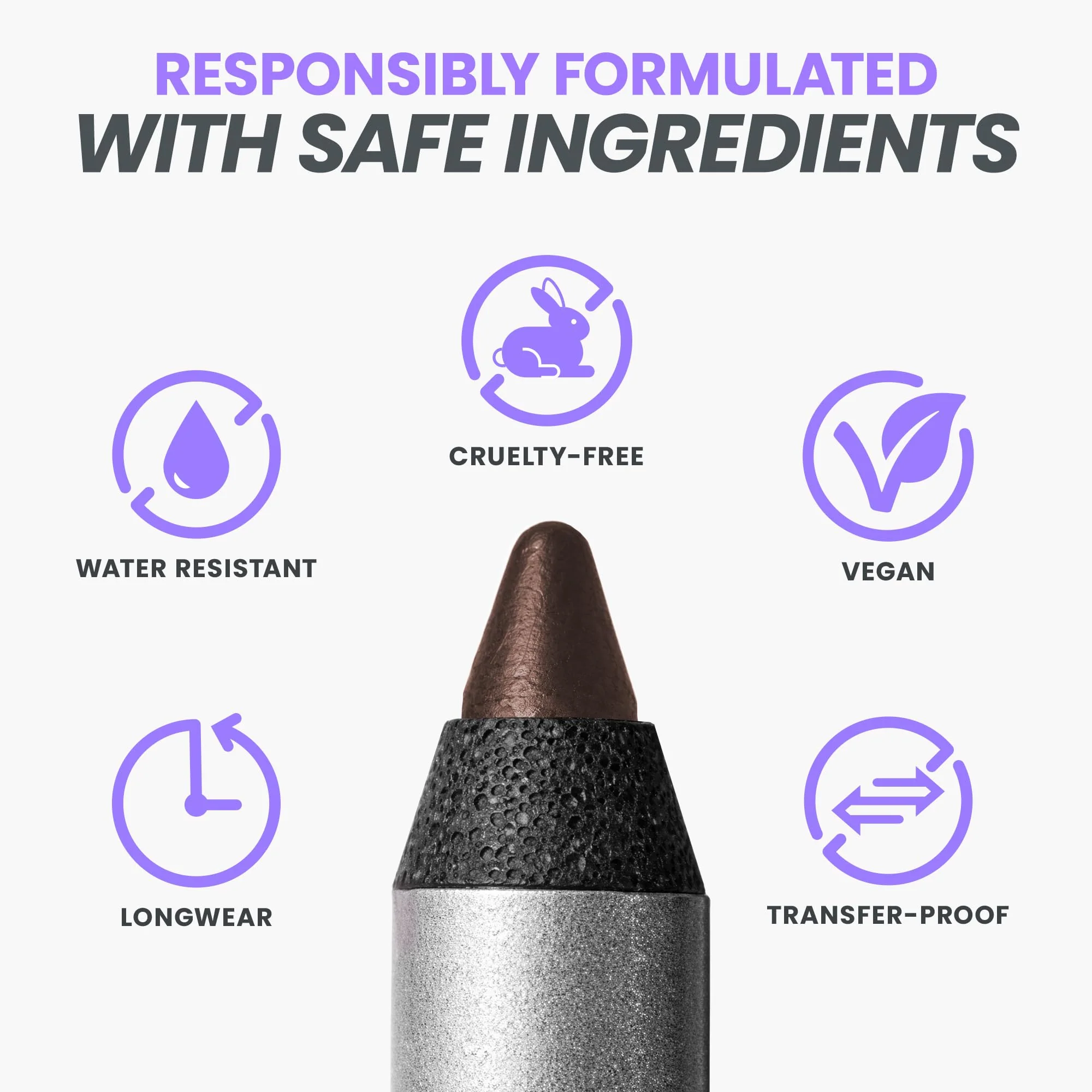 Wonderskin Eyeliner Pencil, 1440 Longwear Brown Eyeliner Pencil - Waterproof, Sharpenable & Smudge Proof (Kalamata) - Image 6