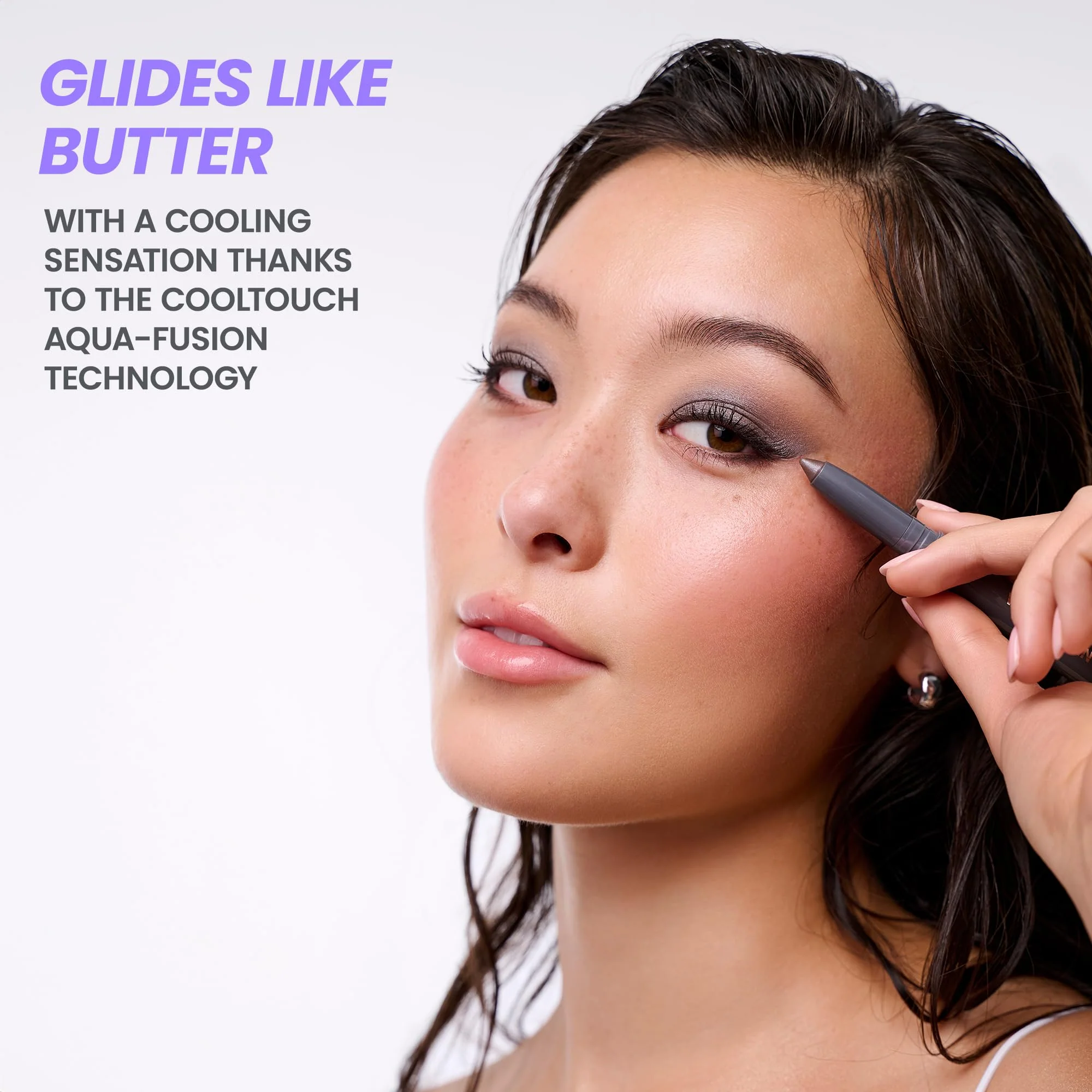 Wonderskin IYKYK Eyeshadow Stick - Longwear Eye Shadow Sticks, Budge-Proof and Waterproof Shimmer Eyeshadow Stick with Built-in Sharpener (Ash) - Image 5