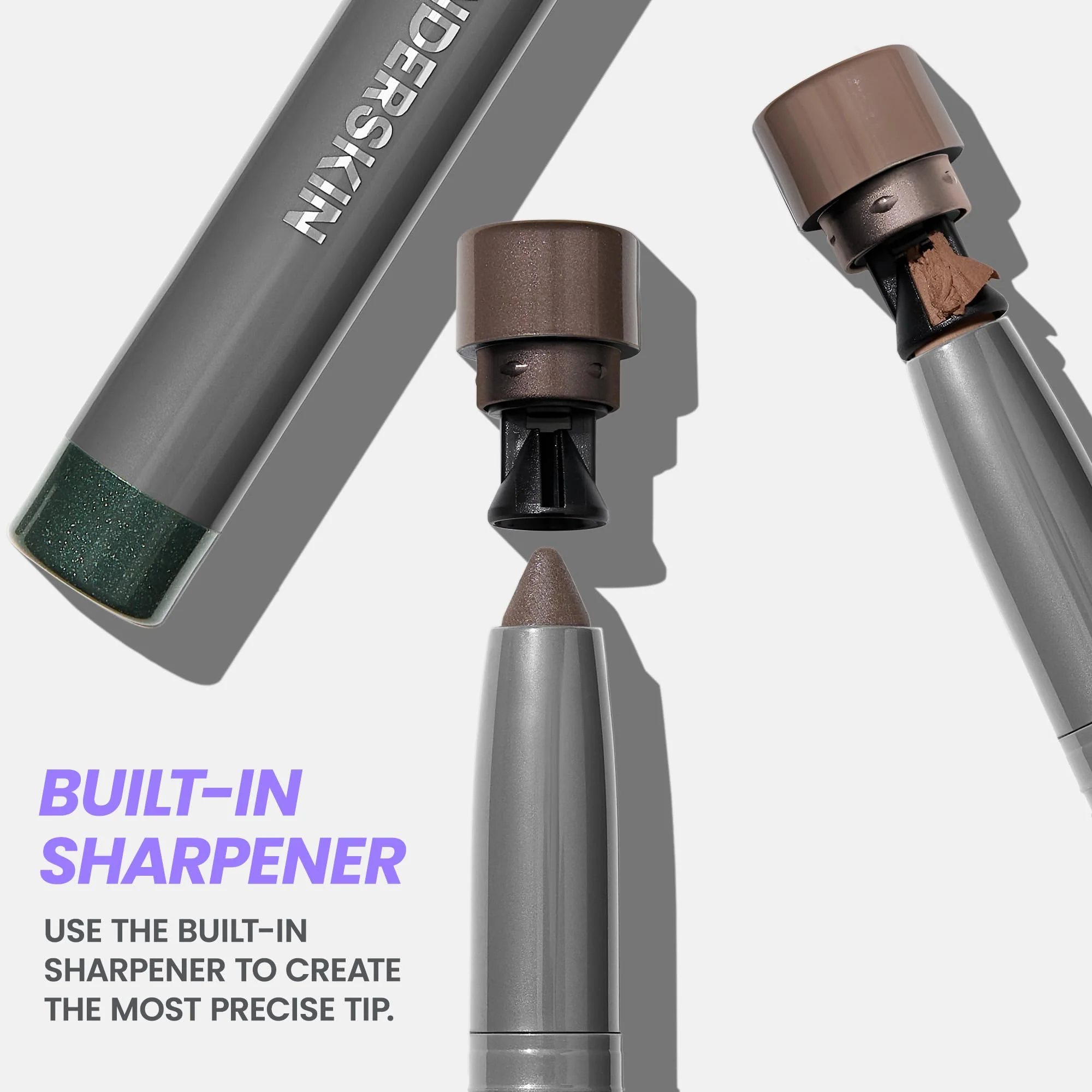 Wonderskin IYKYK Eyeshadow Stick - Longwear Eye Shadow Sticks, Budge-Proof & Waterproof Shimmer Eyeshadow Stick with Built-in Sharpener (Champagne) - Image 6