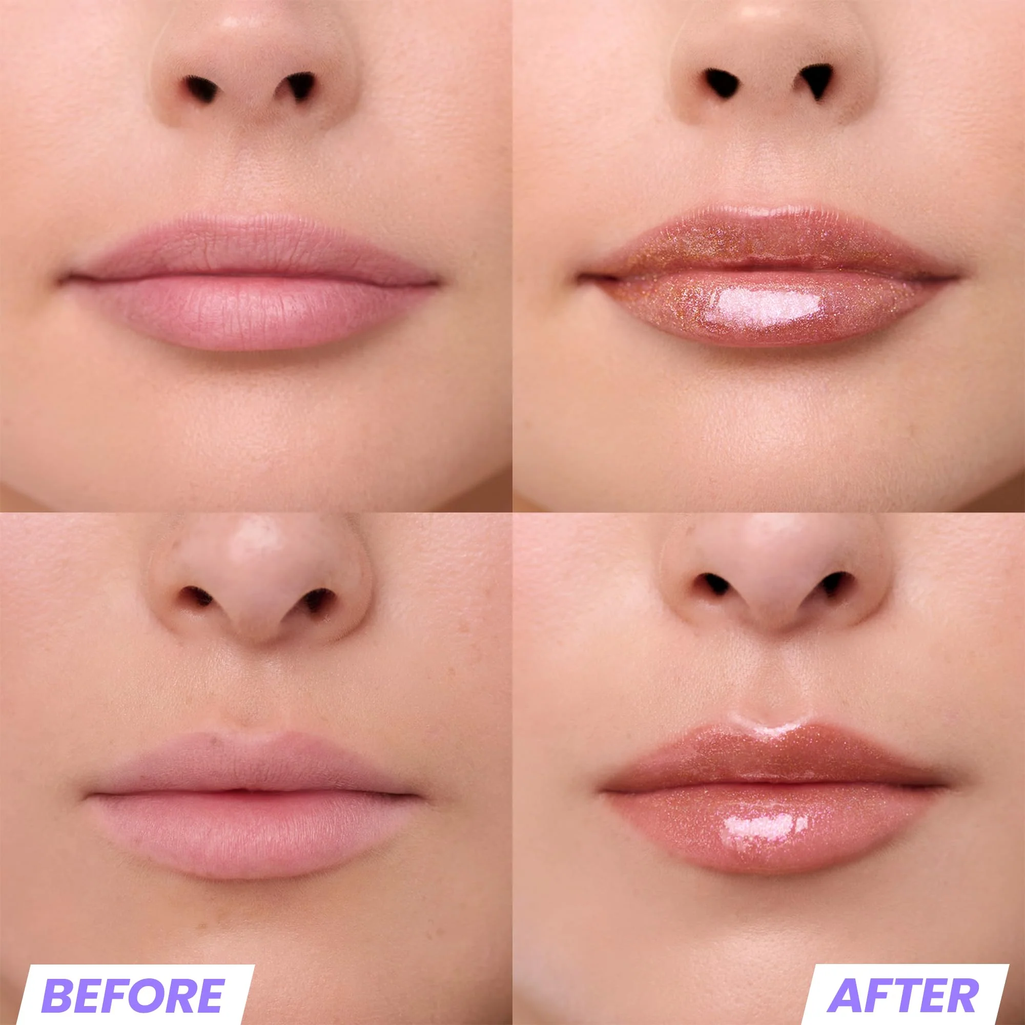 Wonderskin Lip Gloss Blading Top Gloss, Gold Glitter Lip Gloss, Hydrating and High Shine Finish Lip Makeup (Gold Glitter) - Image 8