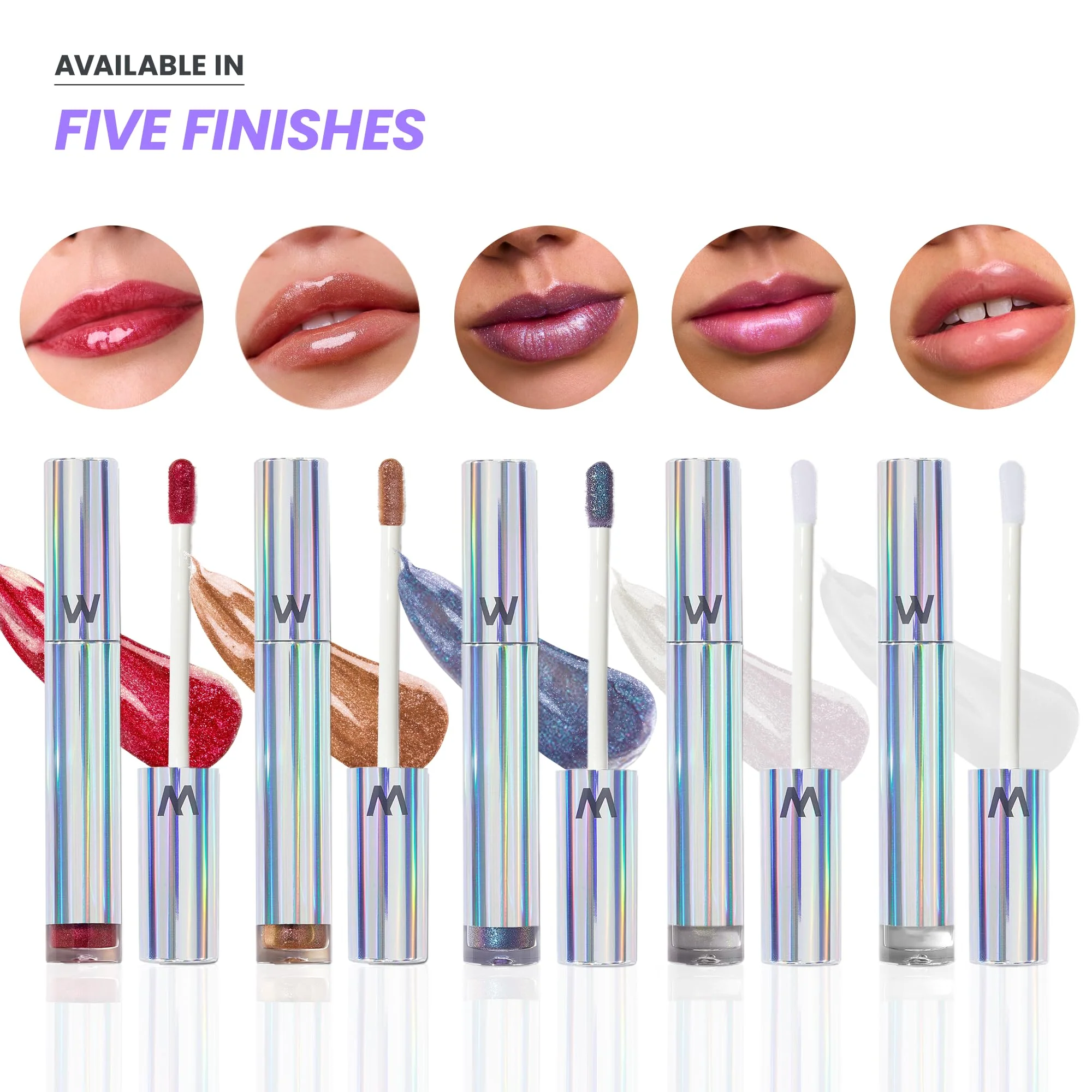 Wonderskin Lip Gloss Blading Top Gloss Red Glitter Lip Gloss, Hydrating and High Shine Finish Lip Makeup (Red Glitter) - Image 2