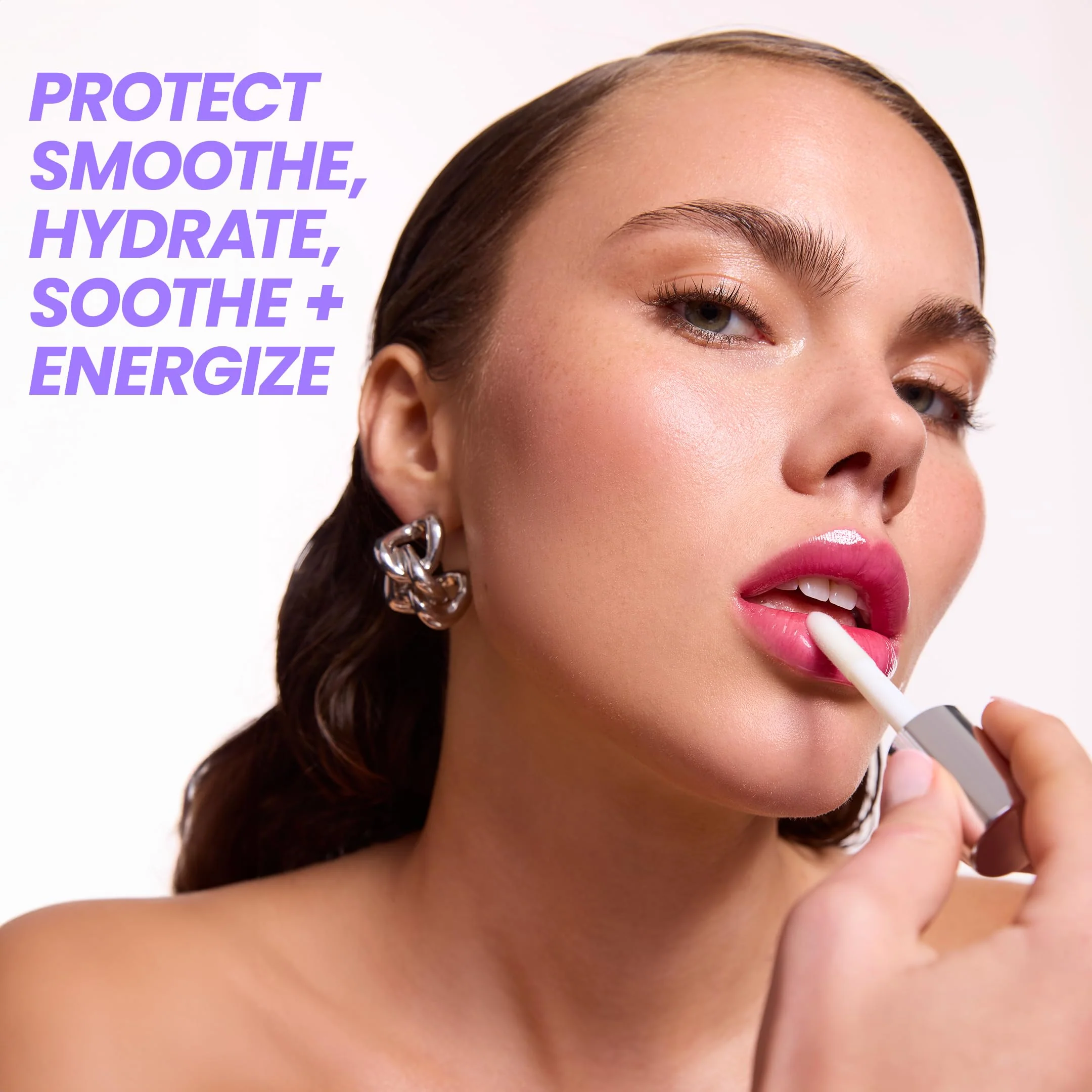 Wonderskin Lip Oil Rehab Serum - Color Changing Lip Oil from Clear to Pink - PH-activated, Non-sticky & Hydrating Tinted Serum for Dry Lips (Kissed) - Image 3