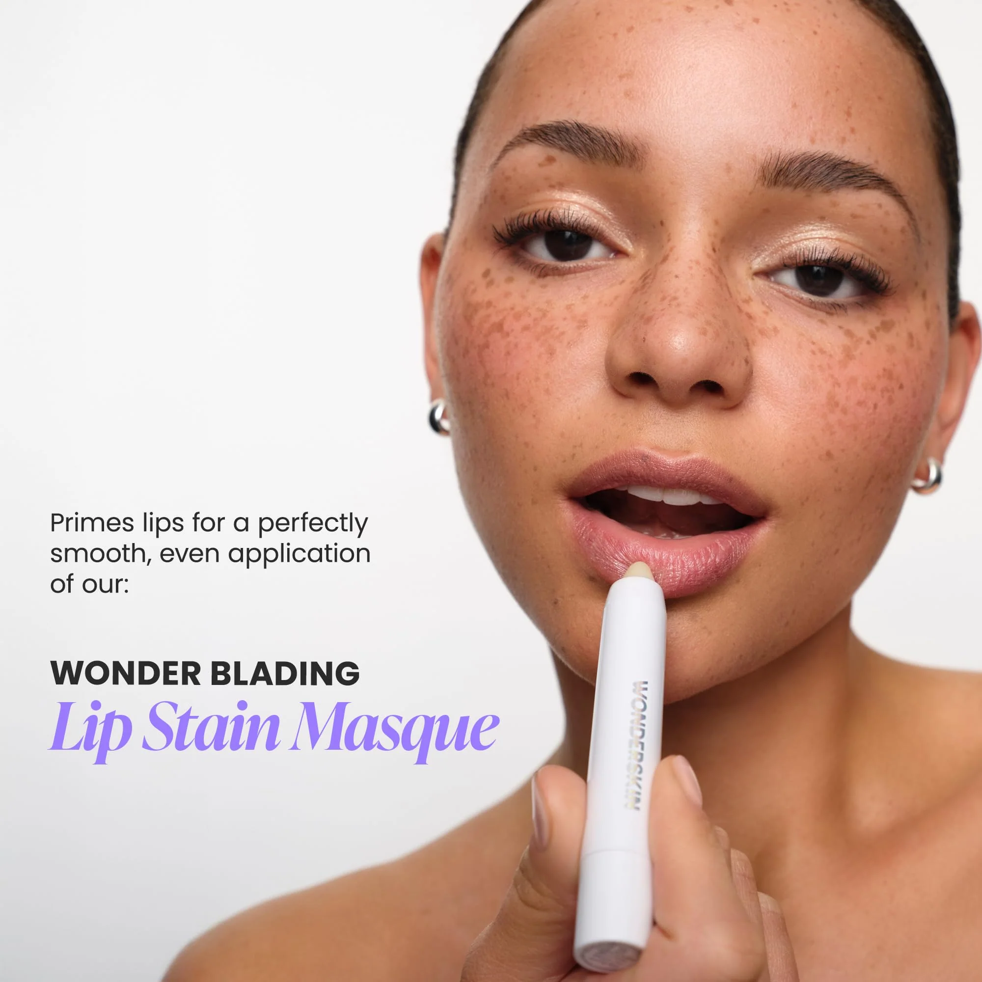 Wonderskin Lip Scrub - 3-in-1 Exfoliator & Moisturizer, Lip Exfoliator Scrub, Hydrating Balm for Soft, Nourished, Flake-Free Lips with One-Step Prep, 0.10oz - Image 8