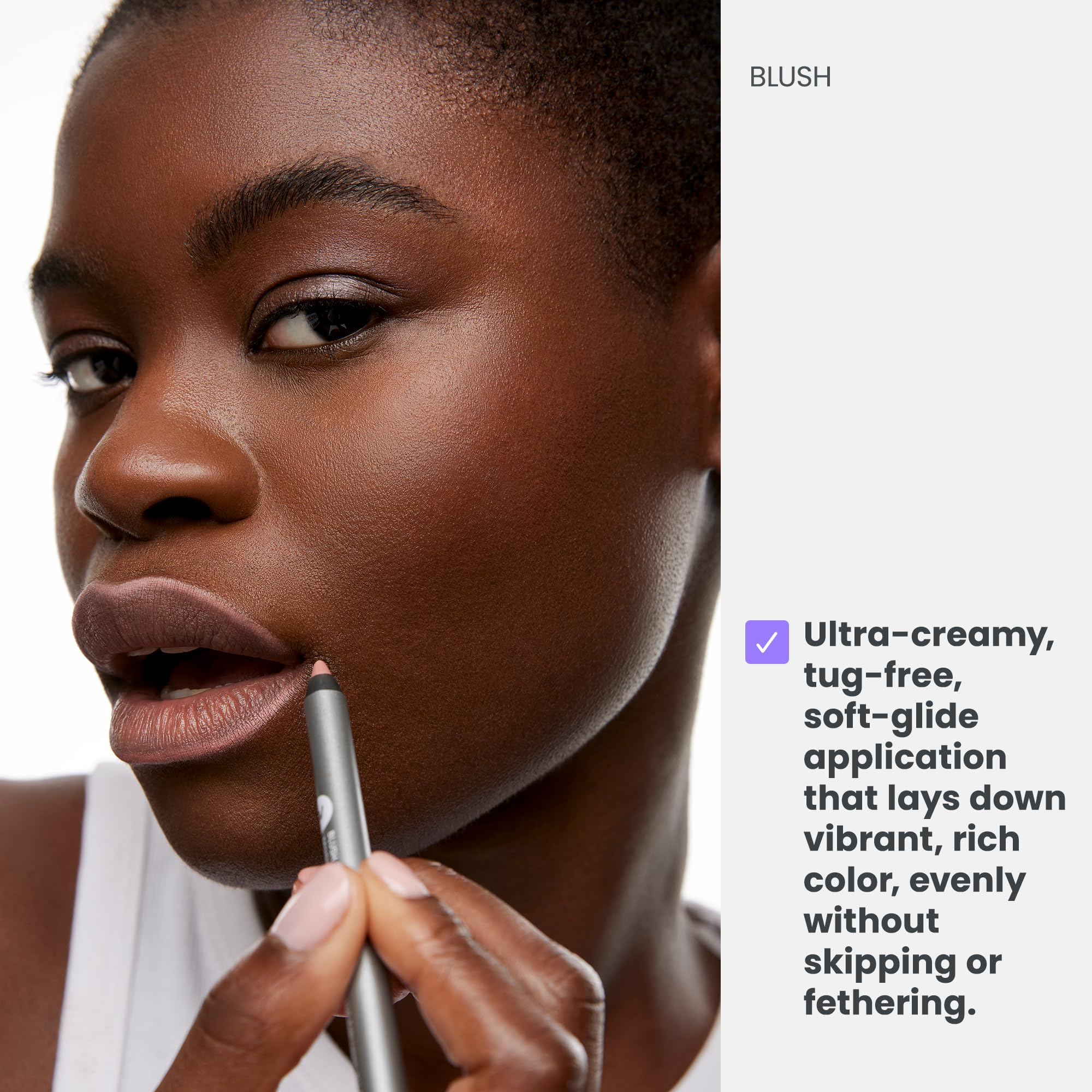 Wonderskin Lipliner Pencil - 360 Contour Lipliner, Long Lasting, Sharpenable, Waterproof and Transfer-Proof Nude Lip Liner Pencil (Blush) - Image 7