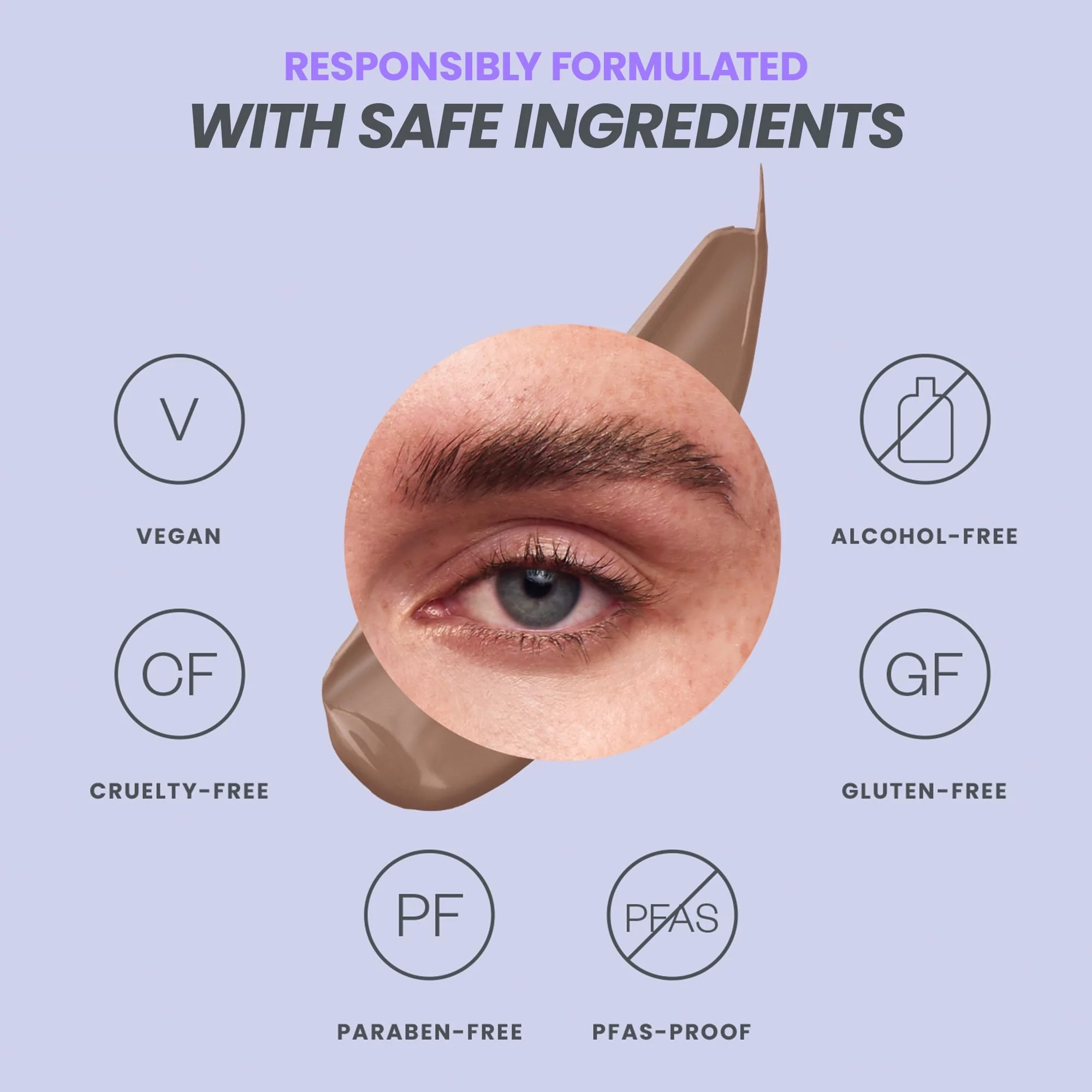 Wonderskin Wonder Blading Brow Stain & Go Masque - Long Lasting Eye Brow Tint, Transfer Proof and Smudge Proof Eyebrow Tint Stain (Brunette) - Image 5