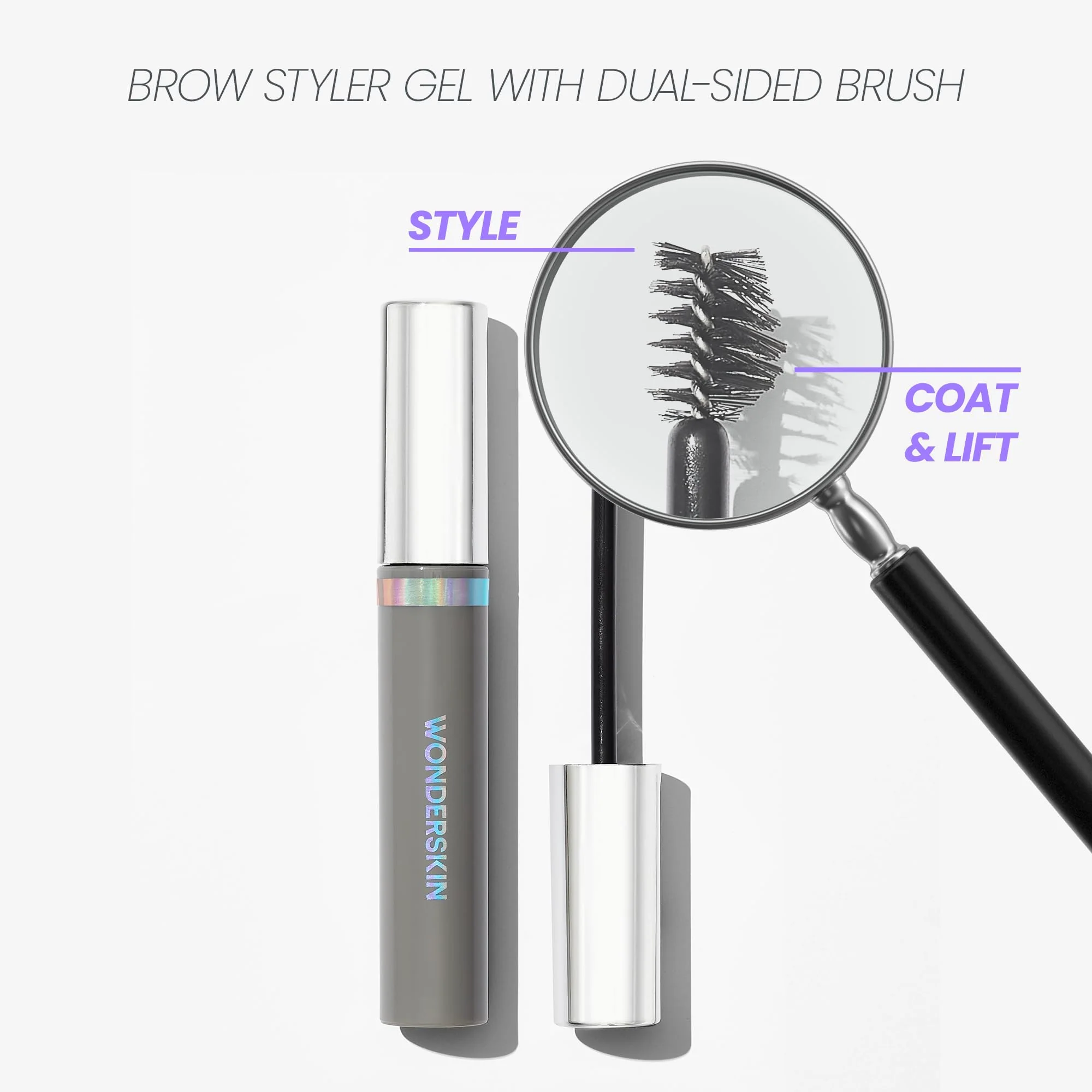 Wonderskin Wonder Blading Brow Styler Gel, Long Lasting Clear Eyebrow Gel, Lightweight and Volumizing Brow Styler - Image 6