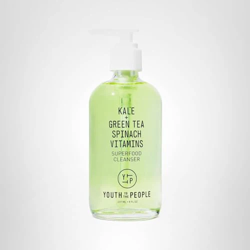 Youth To The People Superfood Facial Cleanser Full Size - Kale + Green Tea Daily Face Wash, Gentle Makeup Remover, with Soothing Antioxidants for Glowing Skin, pH Balance, Clean Pores – 8 fl oz - Image 2