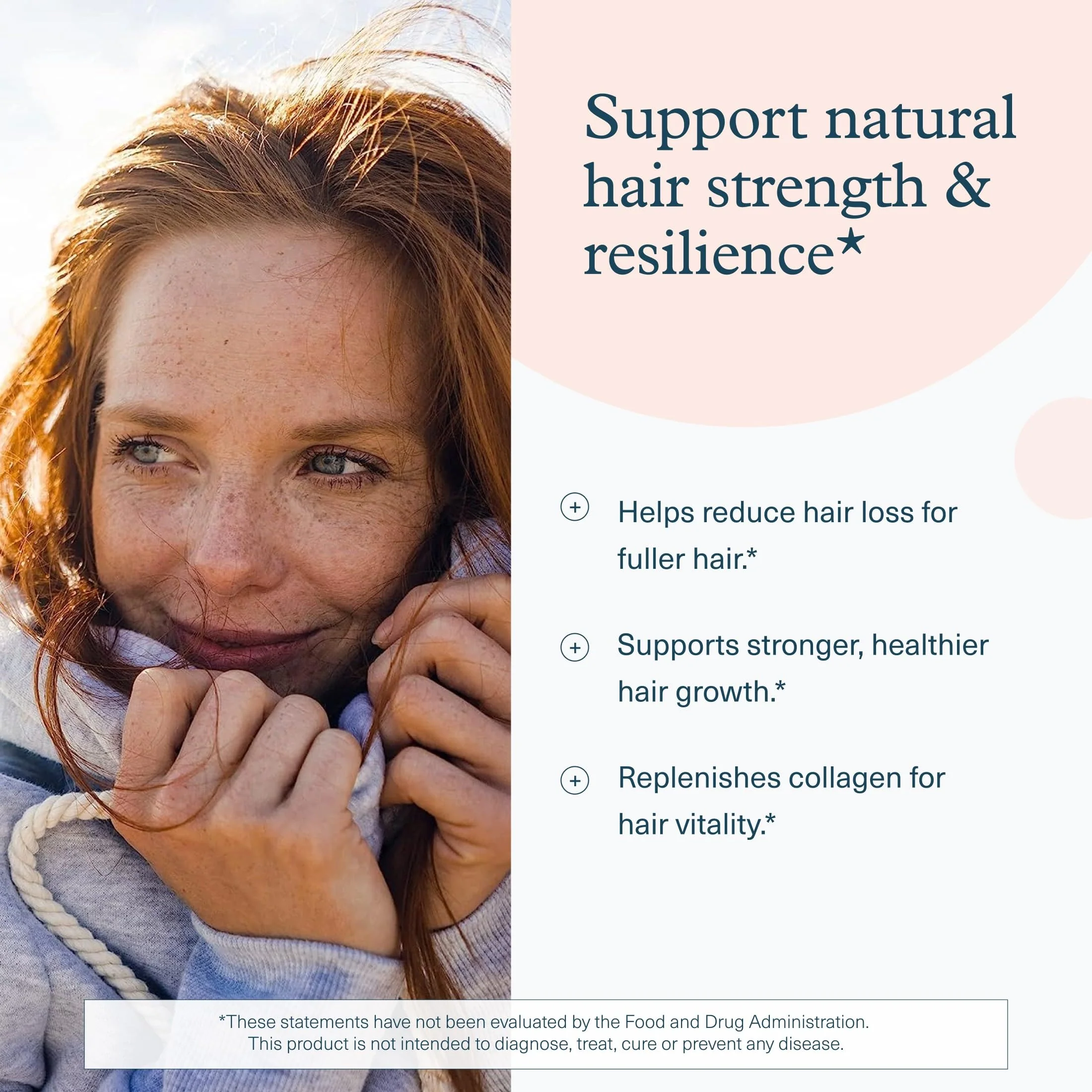 Youtheory Hair Collagen + Keratin - Advanced Collagen & Keratin Supplement - Supports Hair Growth & Nail Health - Aids Anti-Aging - 120 Tablets (20-Day Supply) - Image 3