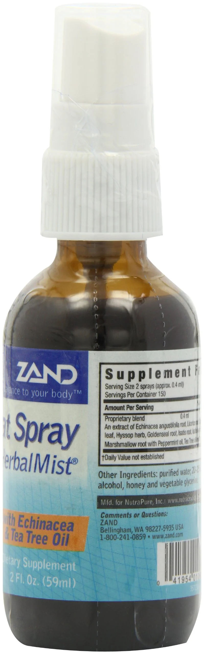 ZAND Immunity HerbalMist Throat Spray | Soothing Formula with Echinacea, Tea Tree, Sage, Elderberry & Peppermint (2oz) - Image 7