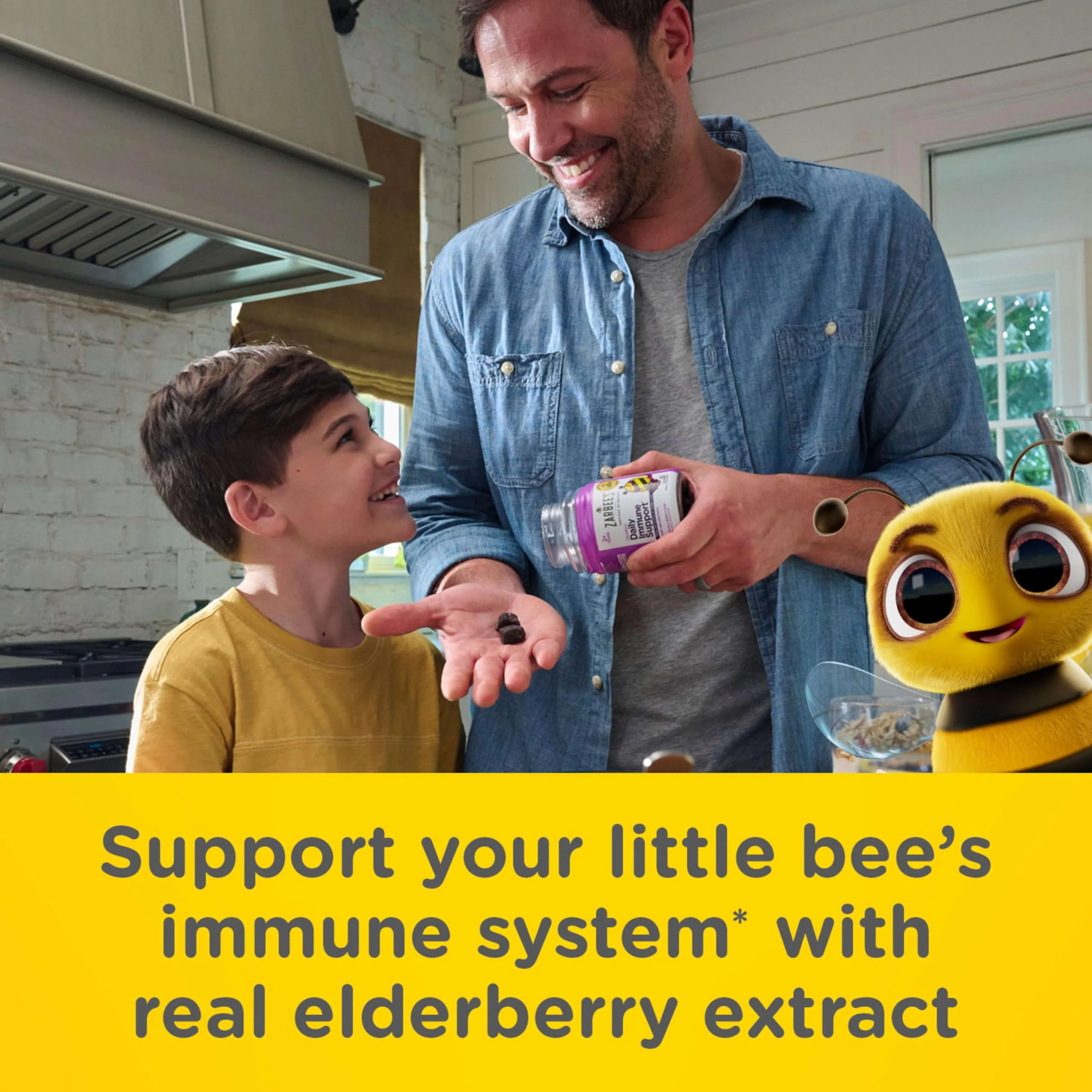 Zarbee’s Kids Elderberry Immune Support Supplement Gummies, Vitamins A C D3 E & Zinc, Elderberry Extract, Gluten & Gelatin Free, No Artificial Flavors, Natural Berry Flavor, Ages 2+, 42 Ct - Image 7
