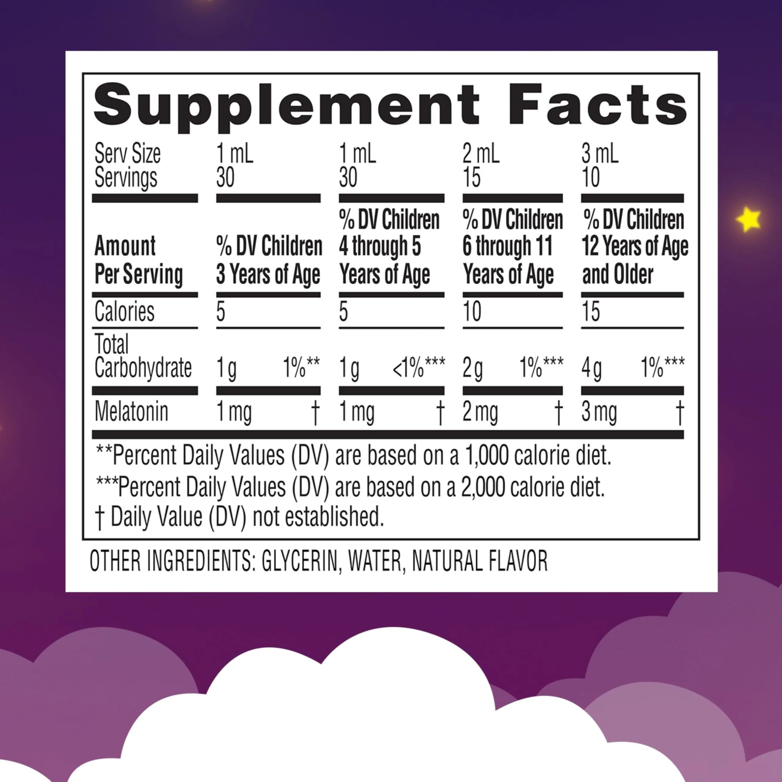 Zarbee's Kids Melatonin Sleep Supplement Liquid, 1mg Melatonin, Drug-Free & Effective, Easy to Take Natural Berry Flavor for Kids Ages 3 and Up, 1 Fl Oz Bottle - Image 5