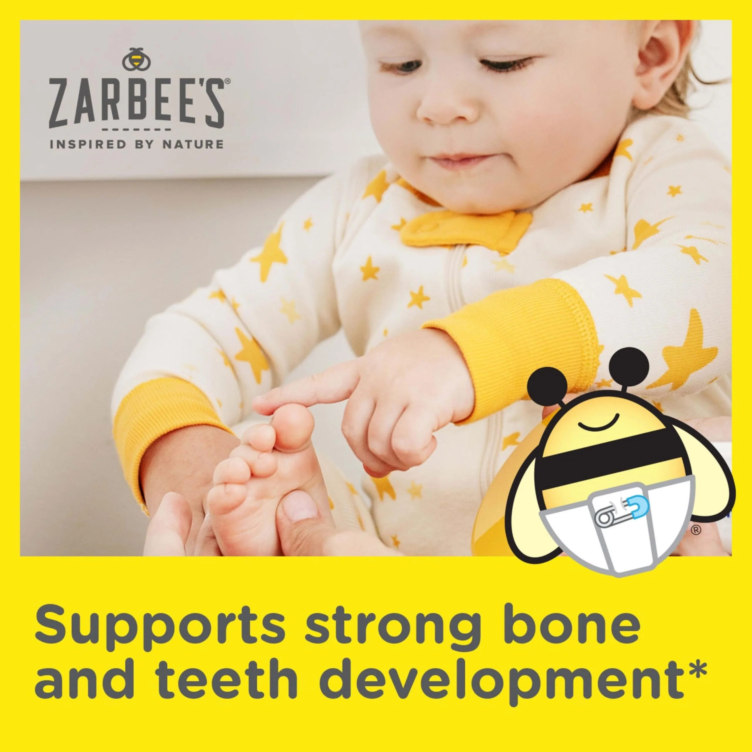 Zarbee's Vitamin D Drops for Infants, 400IU (10mcg) Baby & Toddler Liquid Supplement, Newborn & Up, Dropper Syringe Included, 0.47 Fl Oz - Image 7