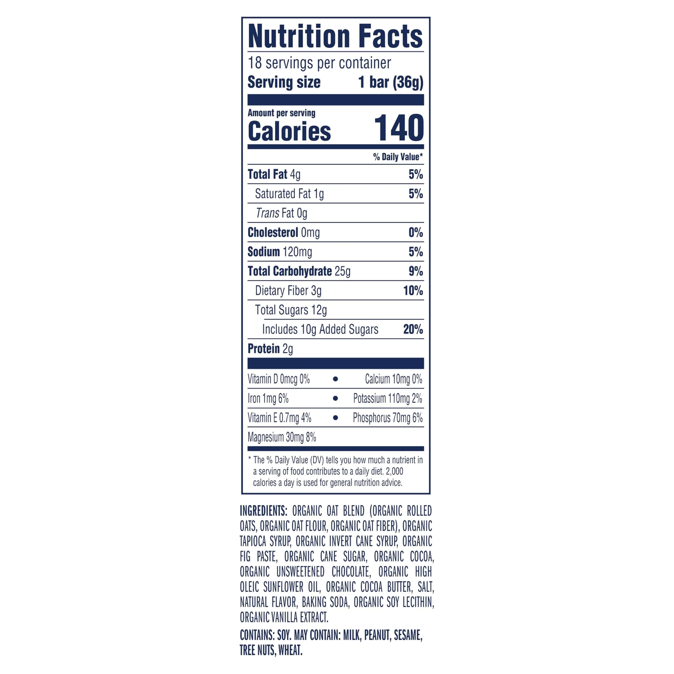 Zbar - Chocolate Brownie - Soft-Baked Energy Snack Bars - Non-GMO - 11g Whole Grains - USDA Organic Granola Bars (18 Pack) - Image 15