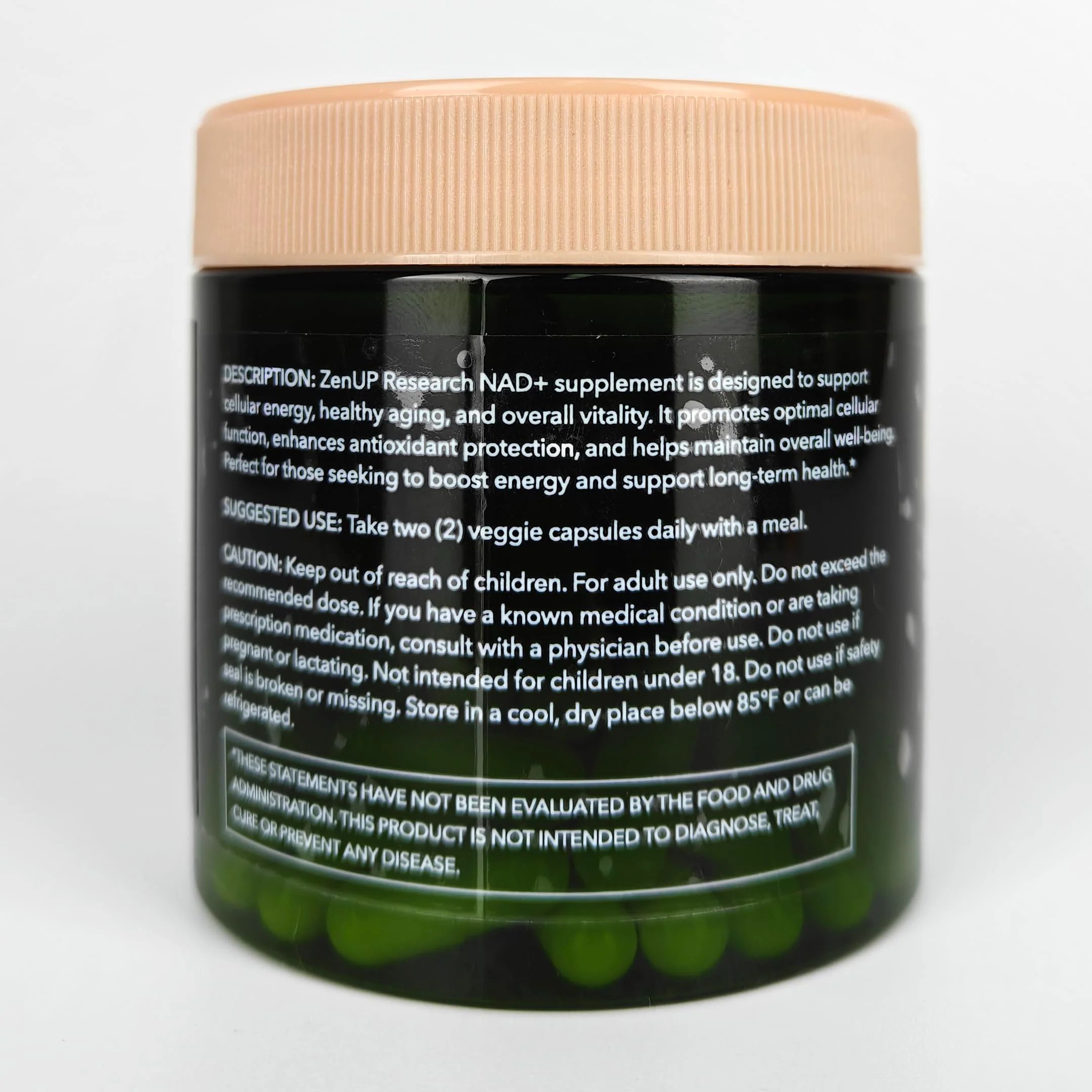 ZenUP NAD+ Supplement | 1100mg Liposomal Nicotinamide Riboside with Resveratrol & Quercetin | Anti-Aging, Cellular Energy, Mental Focus | 120 Caps - Image 7