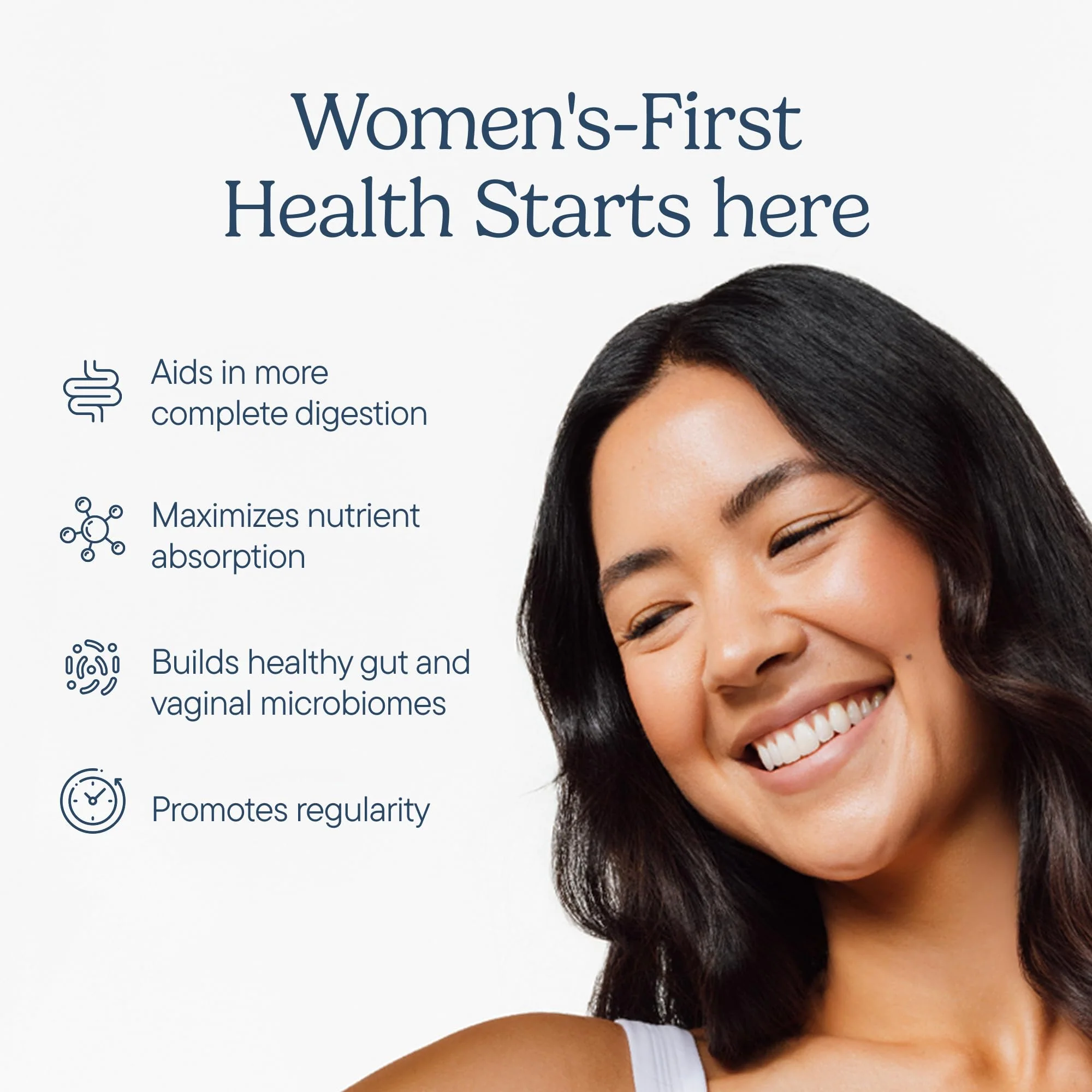 Zenwise Health 3-in-1 Womens Probiotic Supplement for Digestive, Gut Flora & Vaginal Health - Daily Probiotics & Prebiotics for Women with Digestive Enzymes Supports Bloating & Gas Relief - 60 Count - Image 7