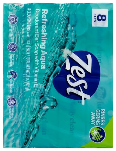 Zest 8-Bar Bath Size Soap, Aqua, 4 Ounce per bar, 8 bars, 32 Ounce - Image 6
