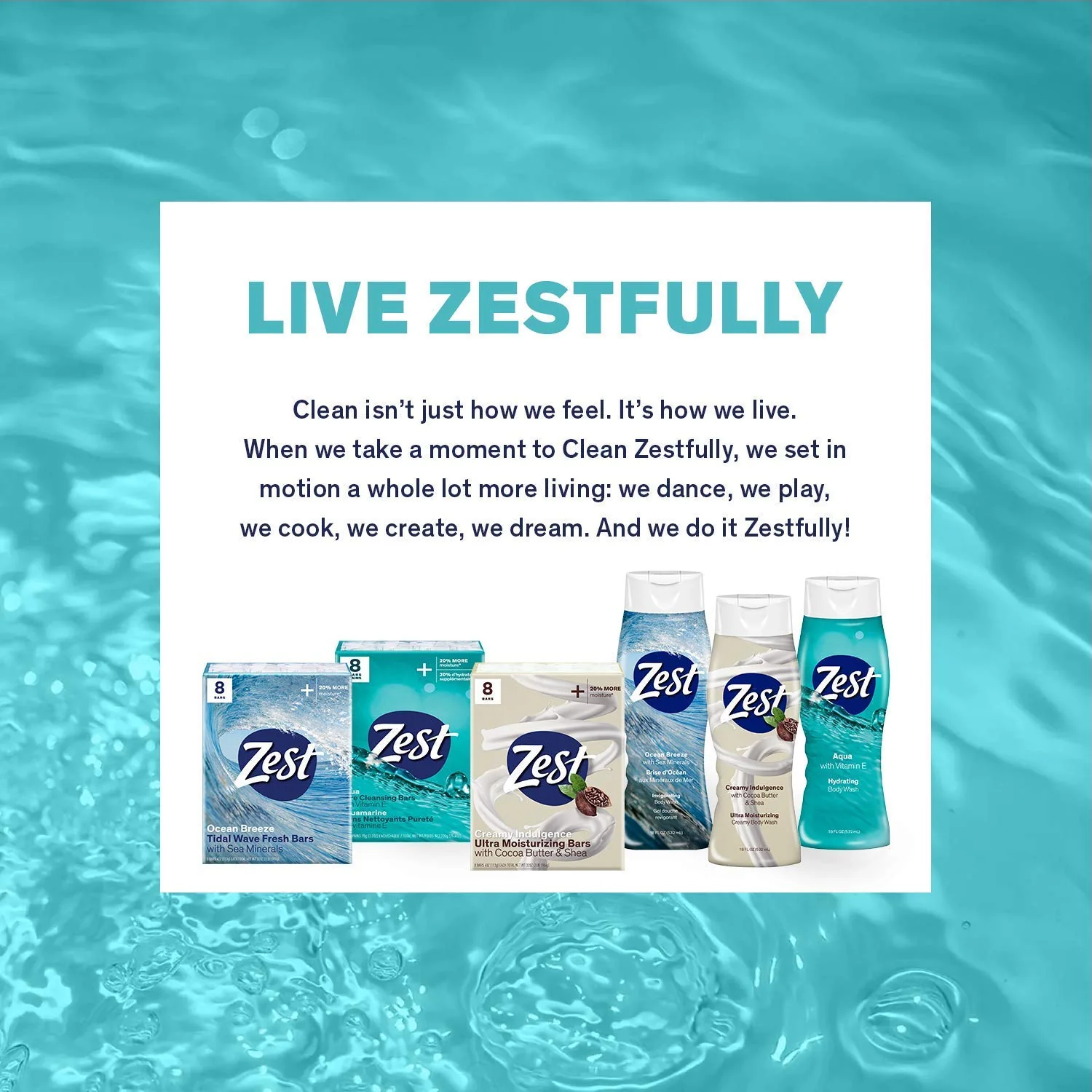 Zest Bar Soap - 8 Bars - Enriched With Cocoa Butter And Shea for Ultra Moisturizing Cleansing - Leaves Your Body Feeling Silky Smooth And Deeply Moisturized - Image 2