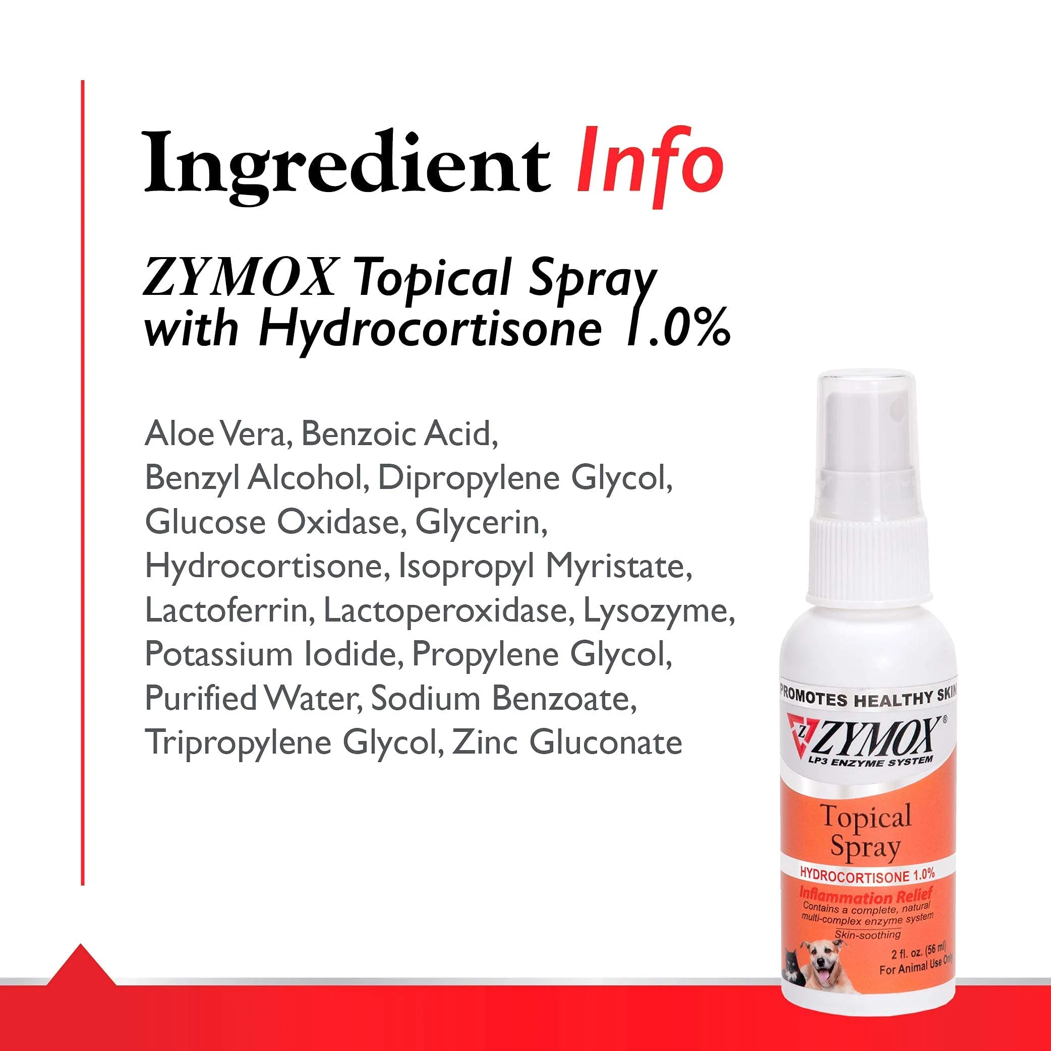 Zymox Topical Hot Spot Spray for Dogs and Cats with 1% Hydrocortisone, 2oz - Image 4